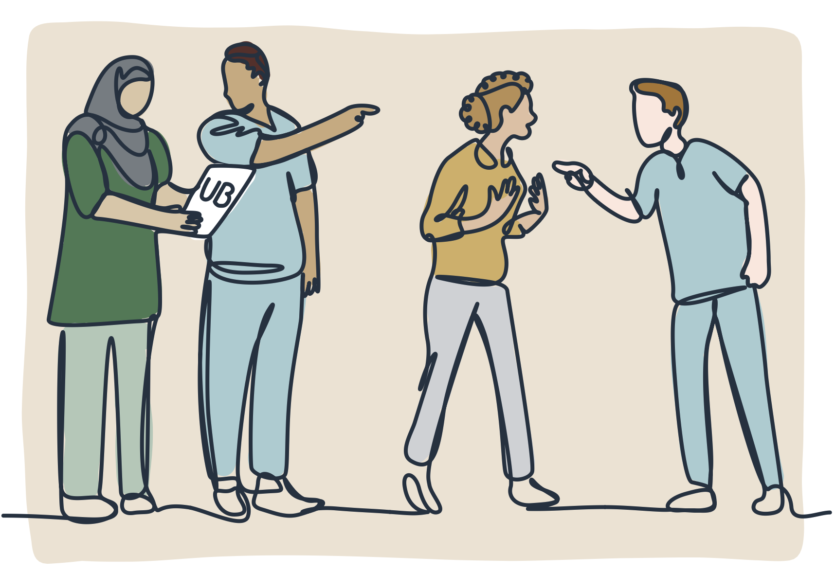 Illustration of unprofessional behaviour between healthcare staff